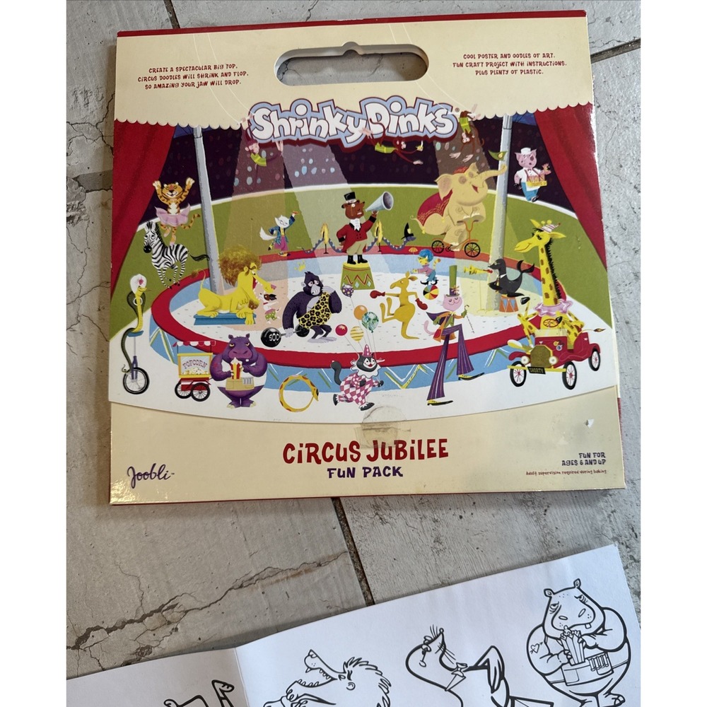 Shrinky Dinks Circus Jubilee Fun Pack Shrink Dinks- Joobli Ages 6+ DIY Nostalgia